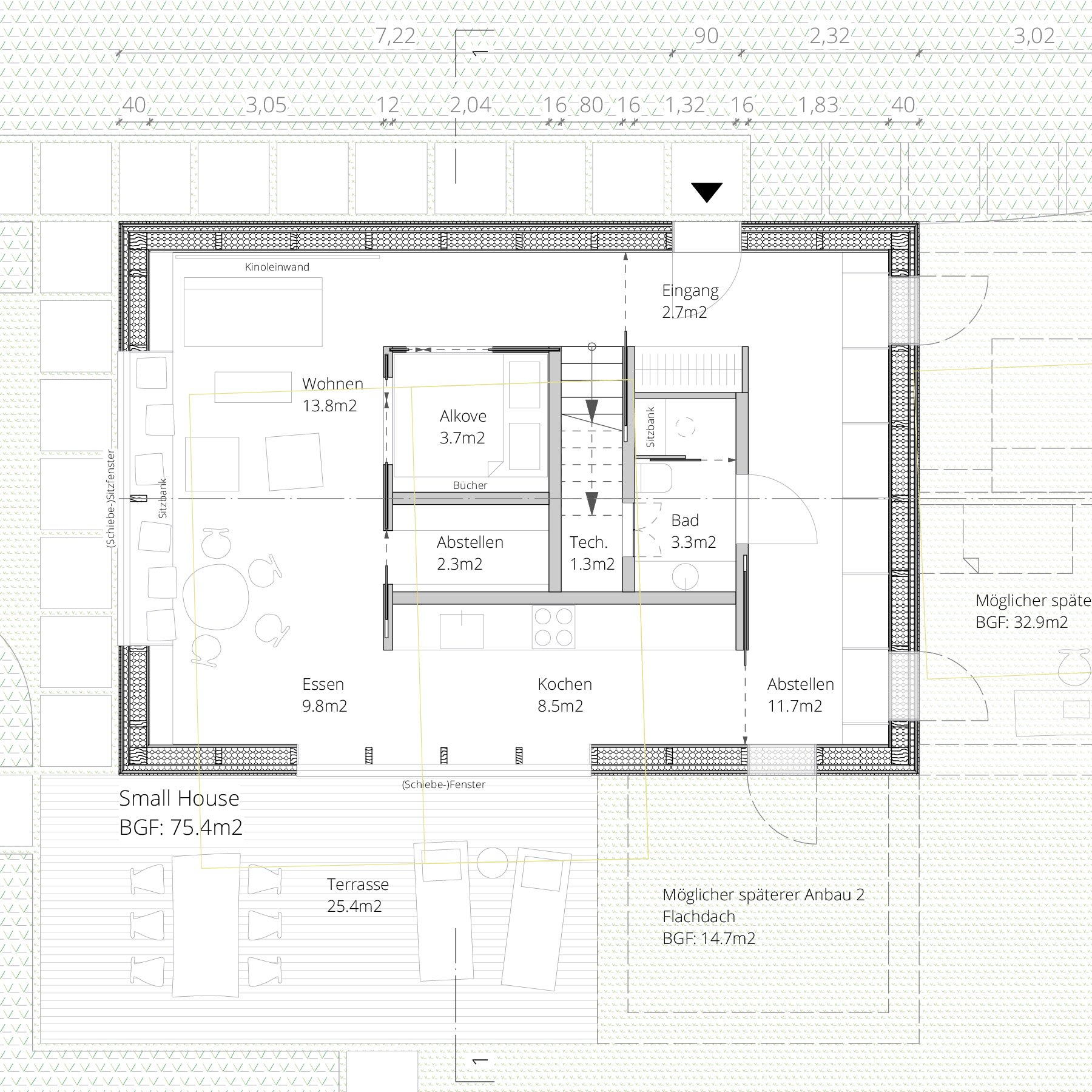 Entwurf C – Grundriss EG